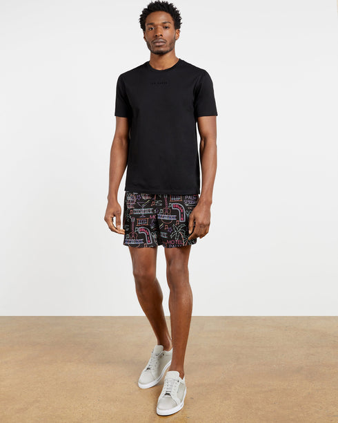 <P>Neon Sign Printed Swimshort</P>